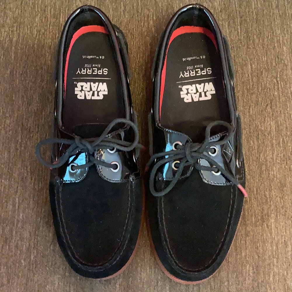 Sperrys men’s size 7 Darth Vader boat shoes - Picture 2 of 8